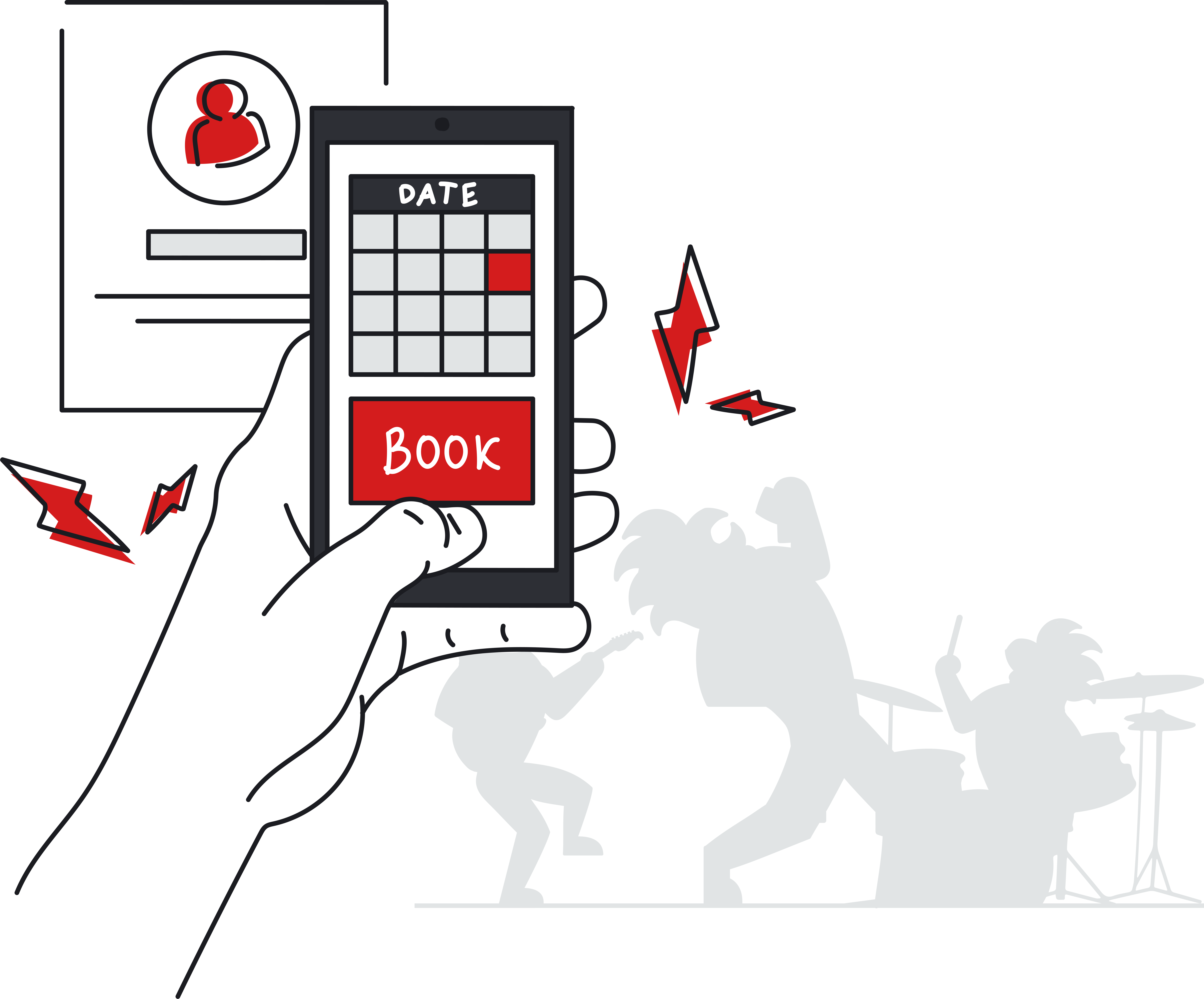 Rustr calendar phone